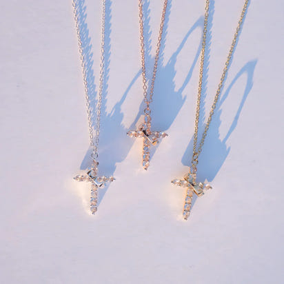 Eterna Cross & Crown Necklace™