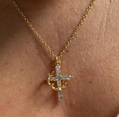 Eterna Cross & Crown Necklace™