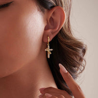 Eterna Crown & Cross Earrings™