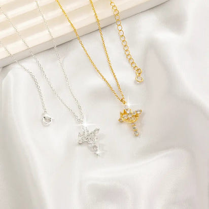 Eterna Cross & Crown Necklace™