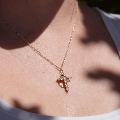 Eterna Cross & Crown Necklace™