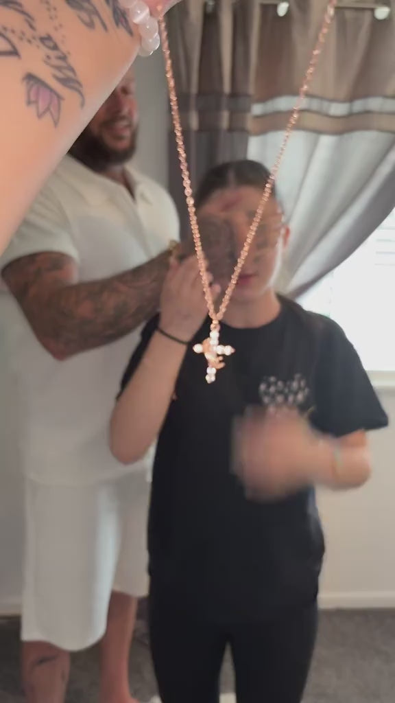 Eterna Crown & Cross Necklace™ video