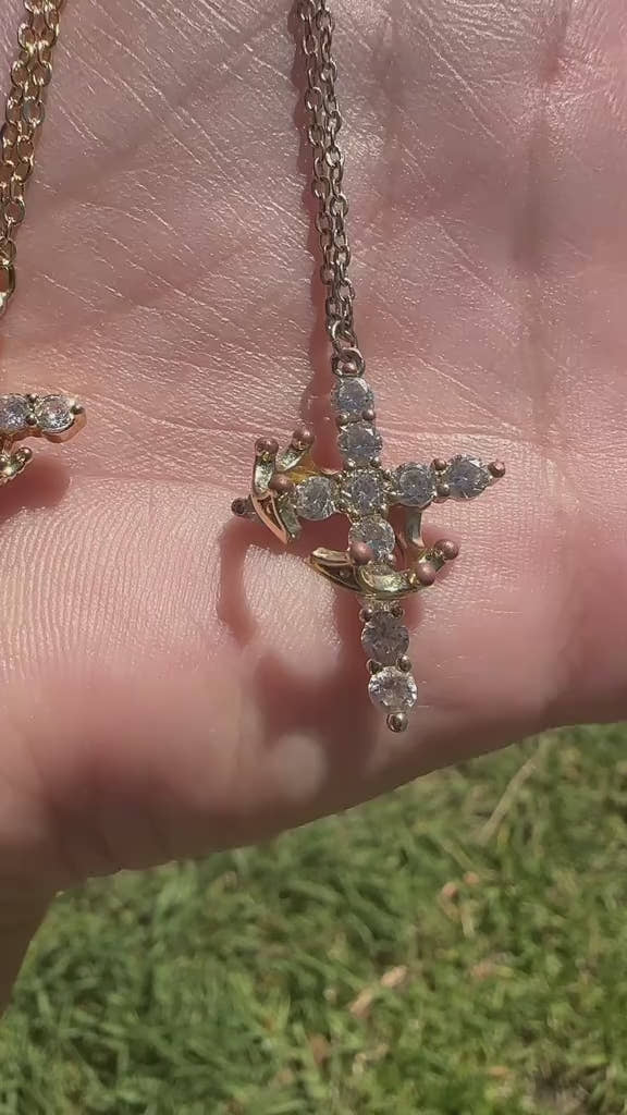 Eterna Crown & Cross Necklace™