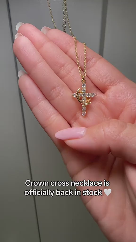 Eterna Crown & Cross Necklace™ video